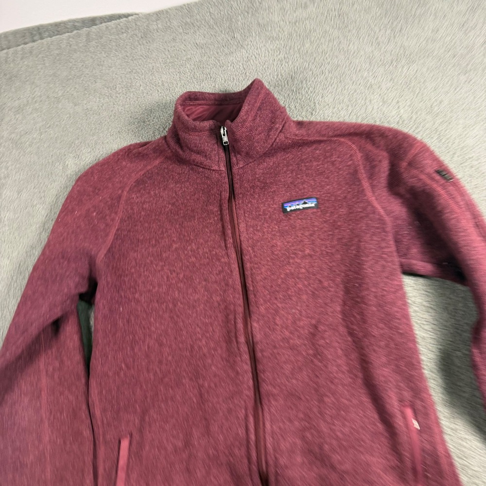 Patagonia Better Sweater Full Zip Jacket Womens Medium Burgundy Heather 25542